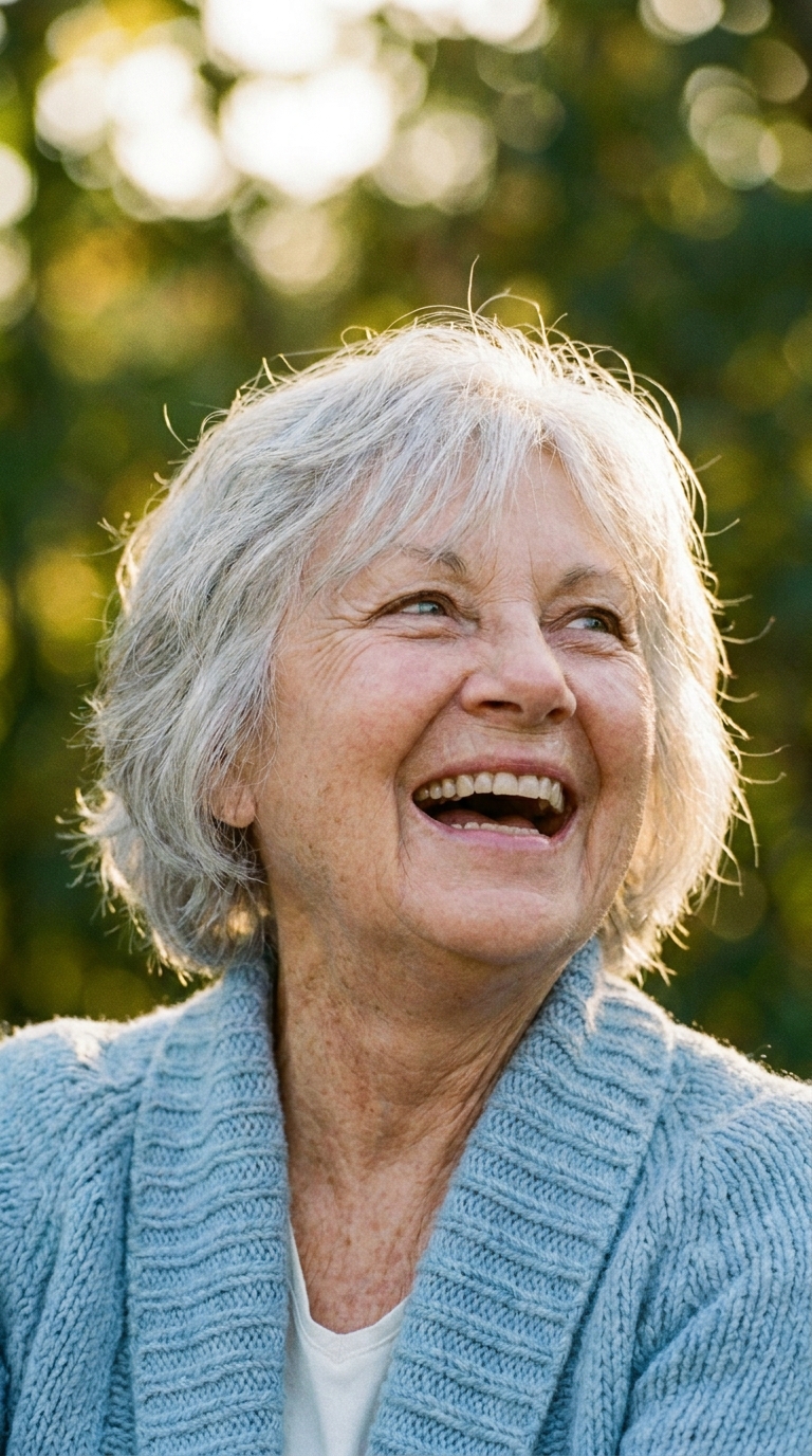 Senior smiling